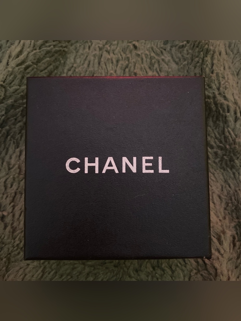 CHANEL Black Box with White Logo